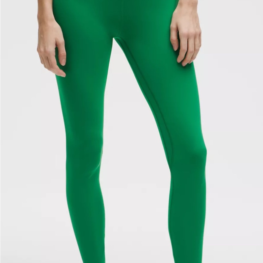 Lululemon Green Align Leggings 25” size 6